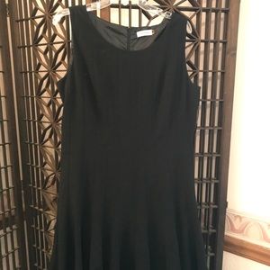 Calvin Klein A-Line Black Sleeveless Dress Size 14